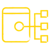 structured information yellow icon