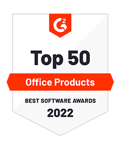 G2 Top 50 Office Products Best Software Awards 2022